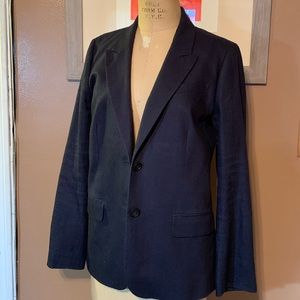 JCrew Navy Linen Suit